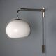 Vintage Space Age wall lamp in methacrylate and metal, 1970s design.