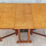 Scandinavian beech drop-leaf table