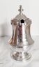 Mustard pot, jam pot, jam jar, sugar bowl, in silver metal