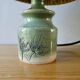Ceramic lamp, herbarium decoration and fiber blinds
