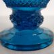 Vintage cut glass blue pitcher