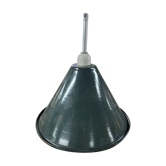 Green and white enamelled suspension