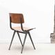 Chair in the style of Friso Kramer, oak and grey.