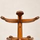 Freestanding coat rack – Art Deco style – Solid beech – 1940s