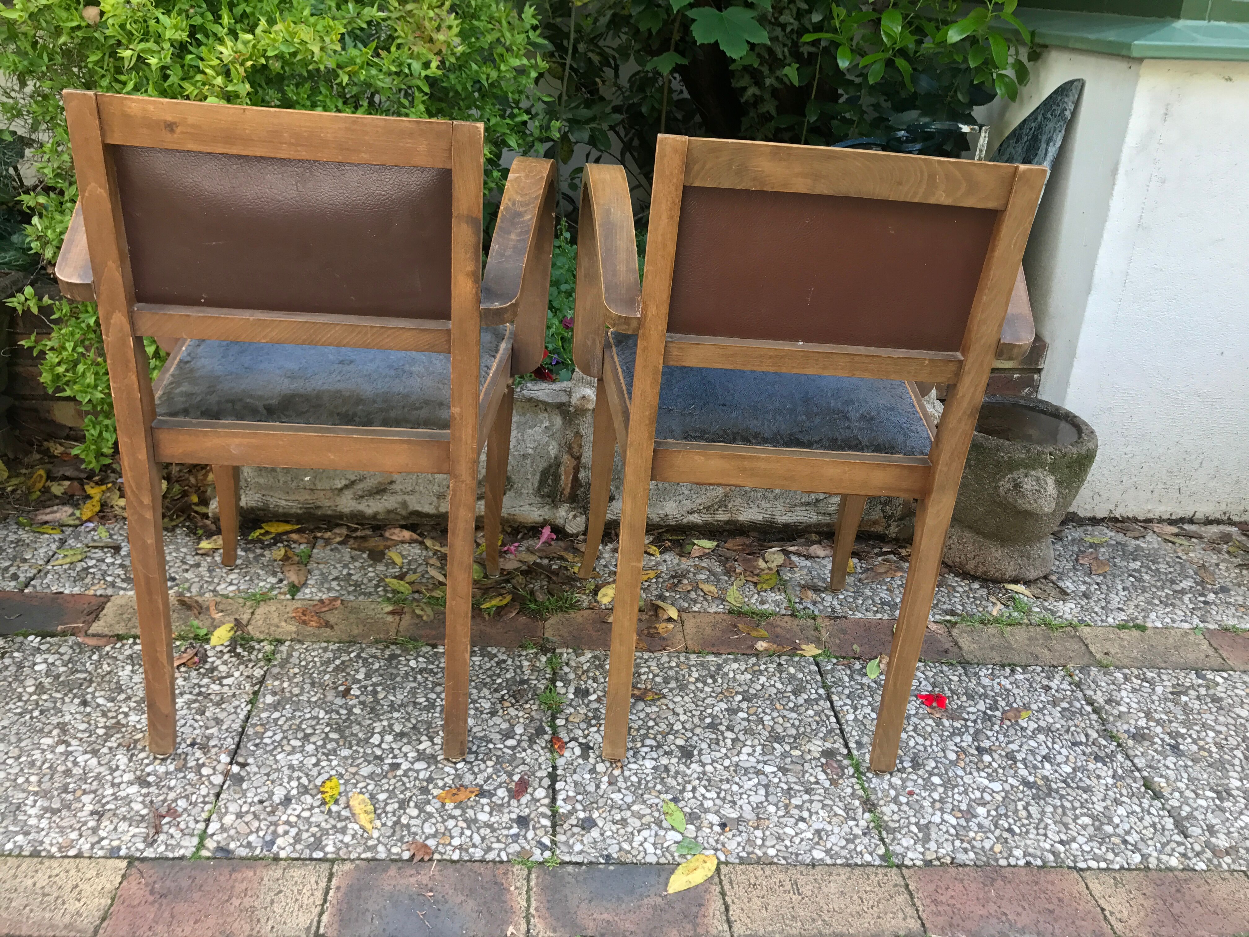 Pair of bridge chairs