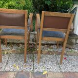 Pair of bridge chairs