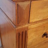 Vintage pine "drawer free" chest of drawers