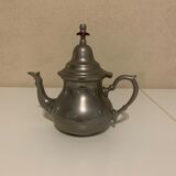 Grey tin teapot