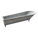 Old zinc bathtub