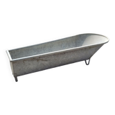 Old zinc bathtub