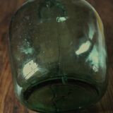 Dame Jeanne carboy from the Viresa Collection in green glass