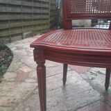 Cannes chair in carved wood, Louis XVI style