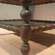 Rosewood magazine rack on casters