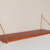 Scandinavian teak shelf from the 1960s