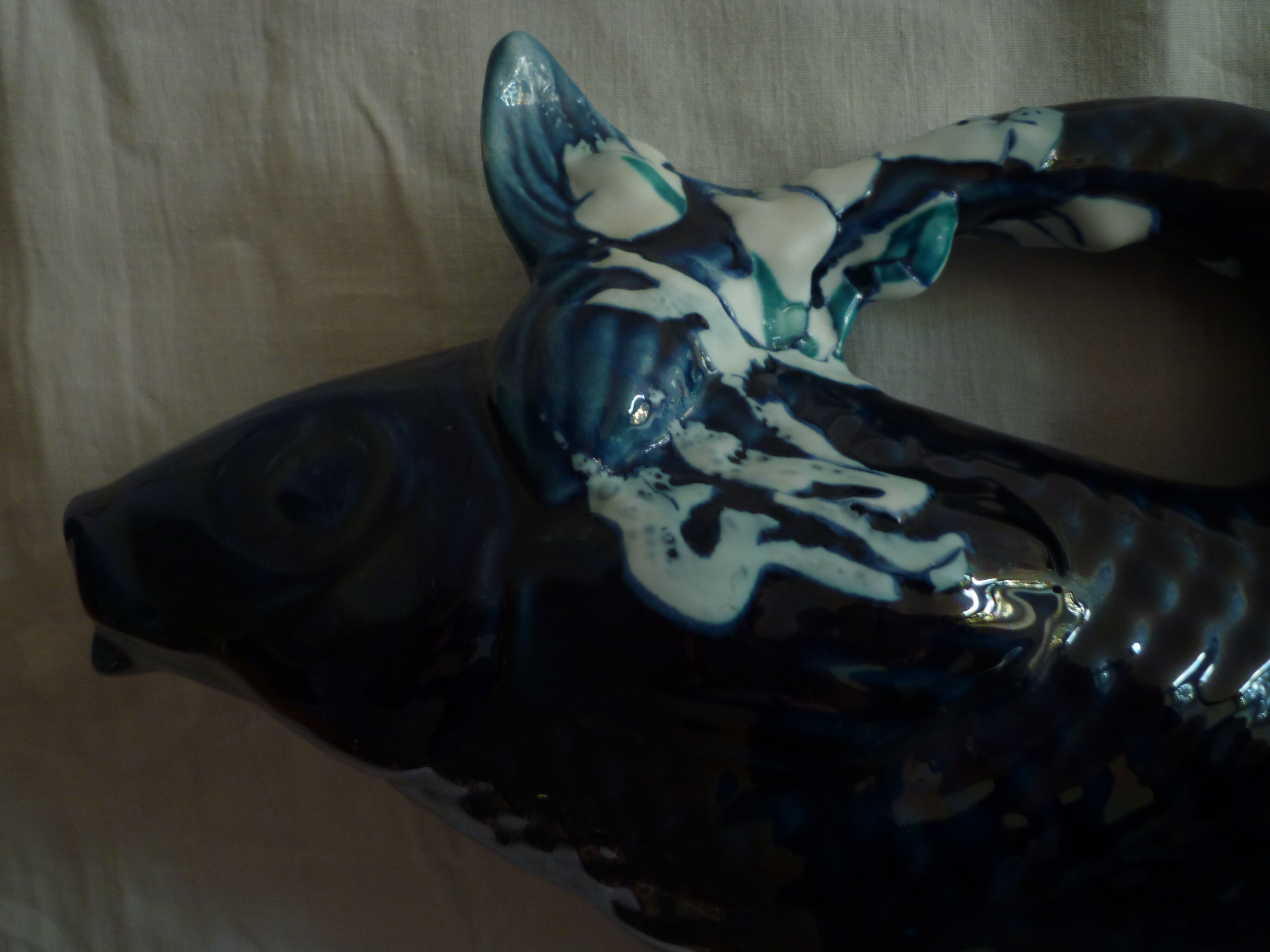 Fish liqueur service, 7 pièces