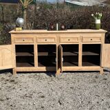 Raw wood sideboard