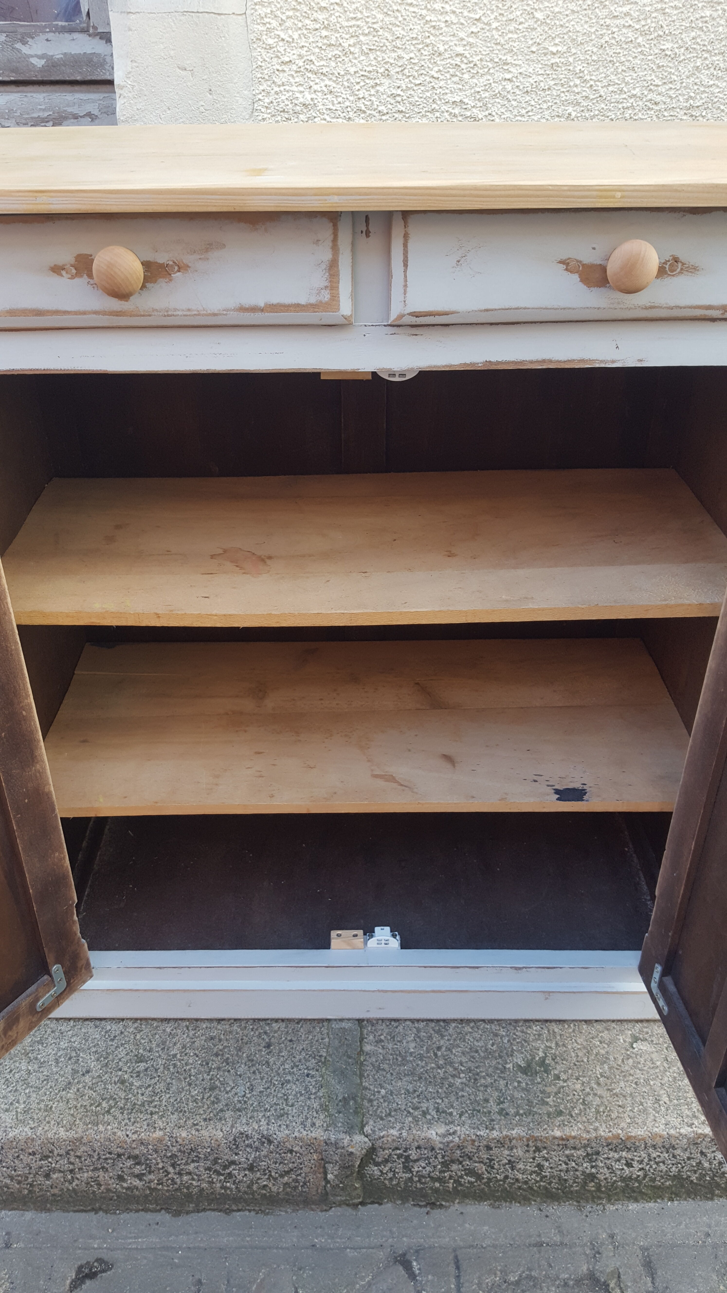 Parisian buffet patina blue grey