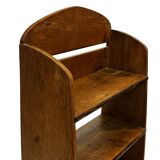 Art Deco Oak compact bookcase minimalist design