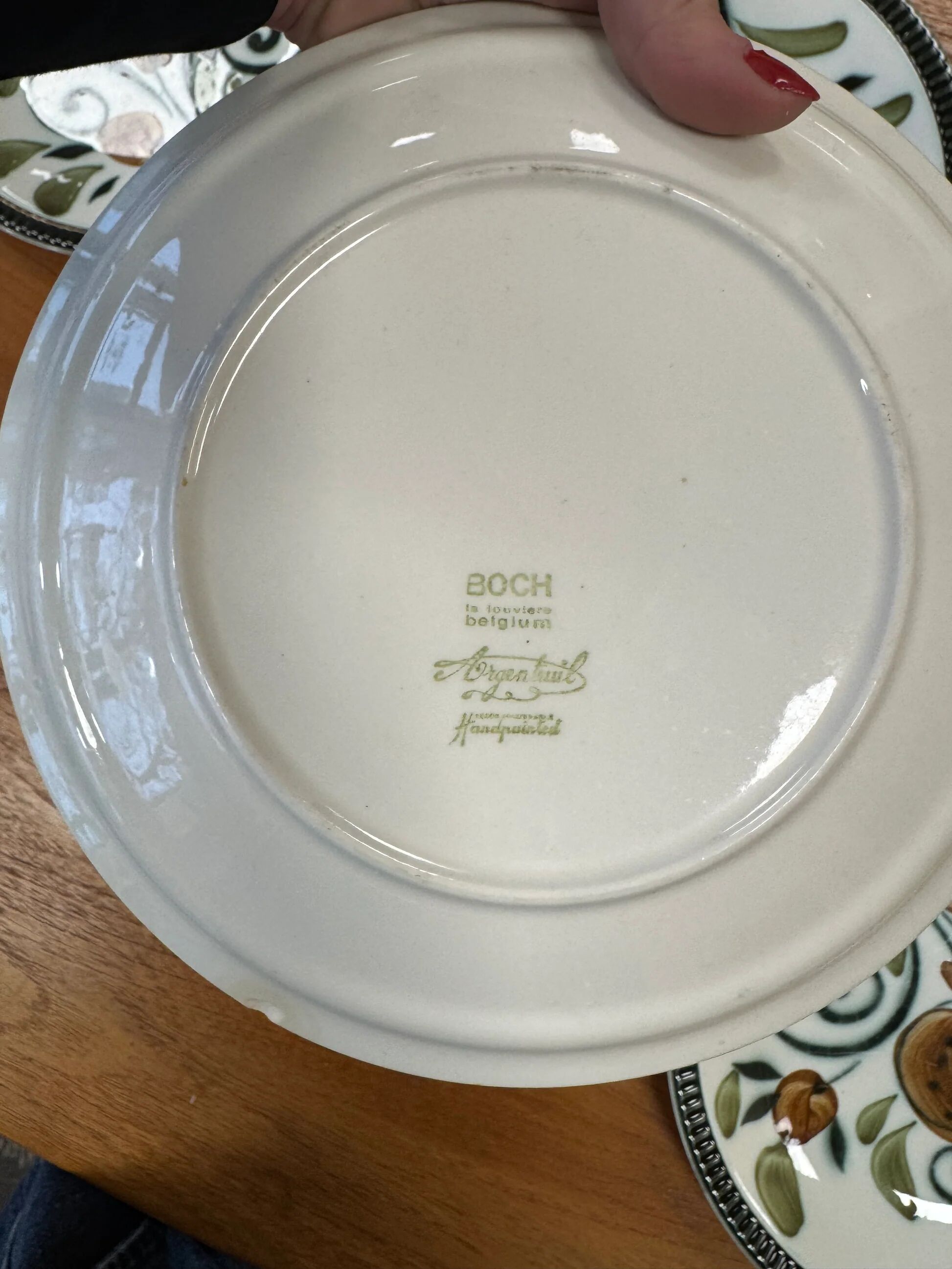 Boch La Louvière patterned plates