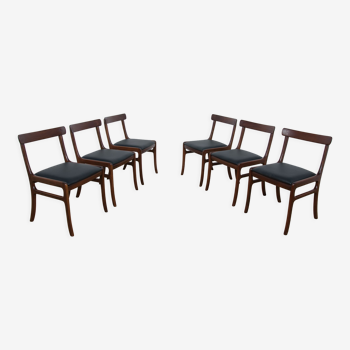 Danish Rungstedlund Chairs by O. Wanscher for Poul Jeppesen Møbelfabrik, 1960s, Set of 6
