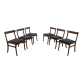 Chaises danoises Rungstedlund par O. Wanscher pour Poul Jeppesen Møbelfabrik, années 1960, Set de 6