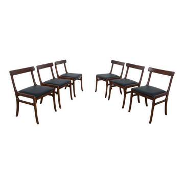 Chaises danoises Rungstedlund par O. Wanscher pour Poul Jeppesen Møbelfabrik, années 1960, Set de 6