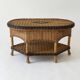Vintage rattan coffee table – 1970s Riviera spirit