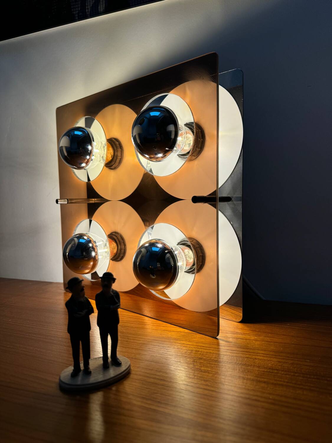 Applique Vintage 4 Feux Jocelyne Trocmé Oxar Modèle Disco