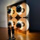 Vintage Wall Light 4 Lights Jocelyne Trocmé Oxar Disco Model