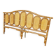 Rattan and wicker headboard