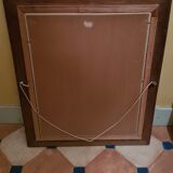 Vintage table on cardboard
