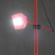 1980s Halogen Red Floor Lamp, Italy