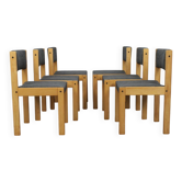 Ensemble de 6 chaises de salle à manger conçues par Cees Braakman pour Pastoe, années 1970
