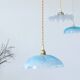 Vintage blue cup suspension