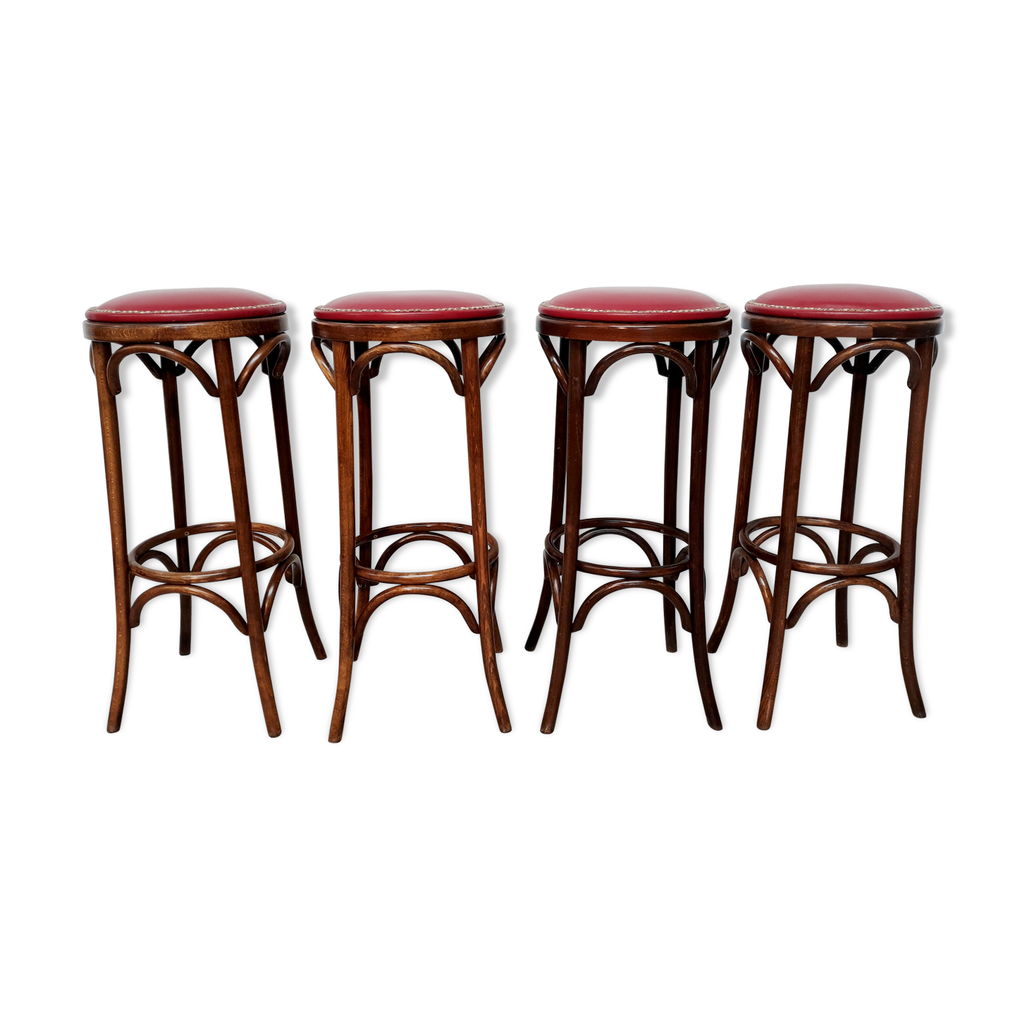 Set of 4 vintage bistro stools