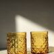 Lot de 2 verres ambrés Pernod Années 70