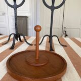 Plateau à condiments en teck vintage