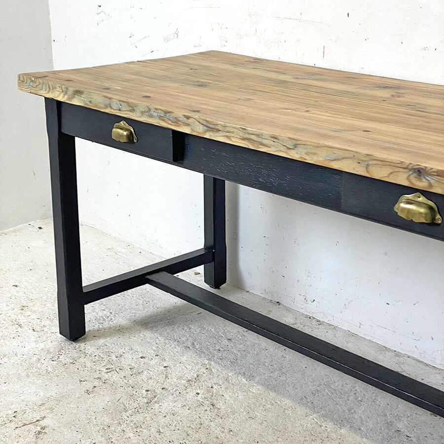 Table de ferme en Sapin vintage 50's
