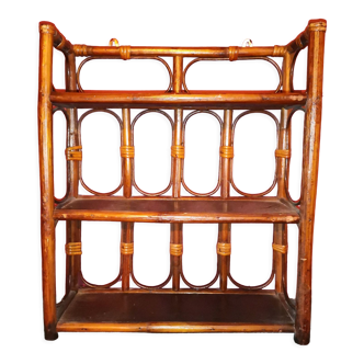 Rattan shelf