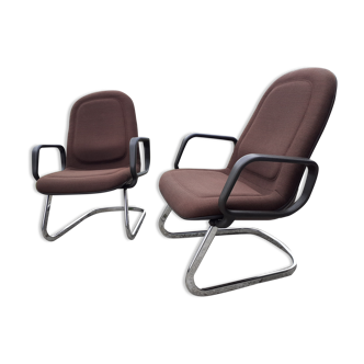 Pair of Giroflex armchairs