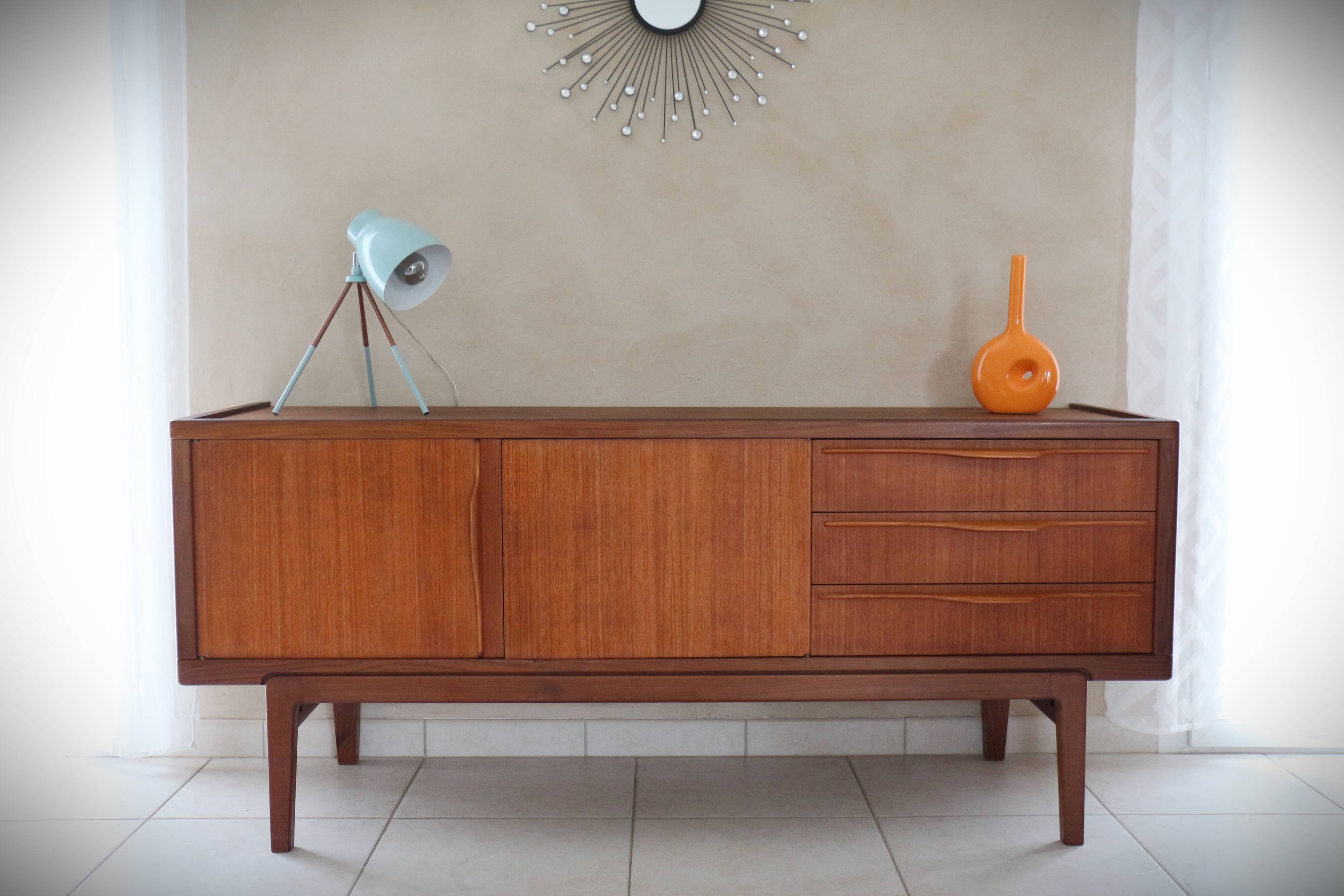 Sideboard Scandinavian design in vintage teak