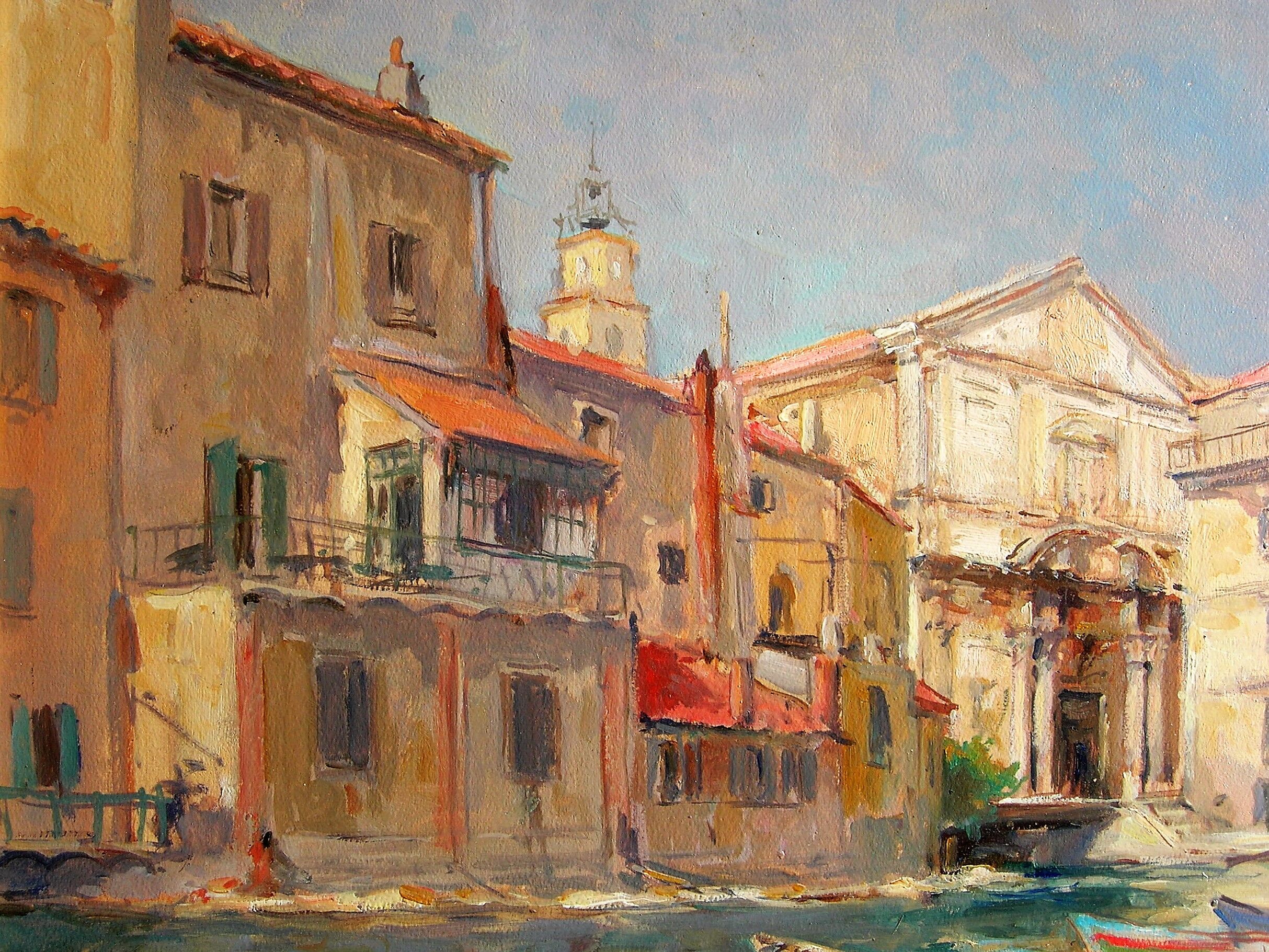 Martigues by robert laroche (1896-1974)