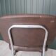 Set of 4 chairs in skaï and vintage chrome