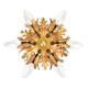 Mid century palm leaf flush mount by Banci Firenze