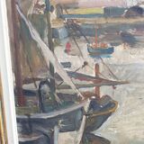 Peinture à l'huile sur panneau XXème