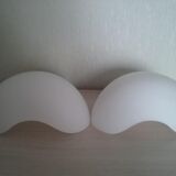 Duo of vintage opaline wall light