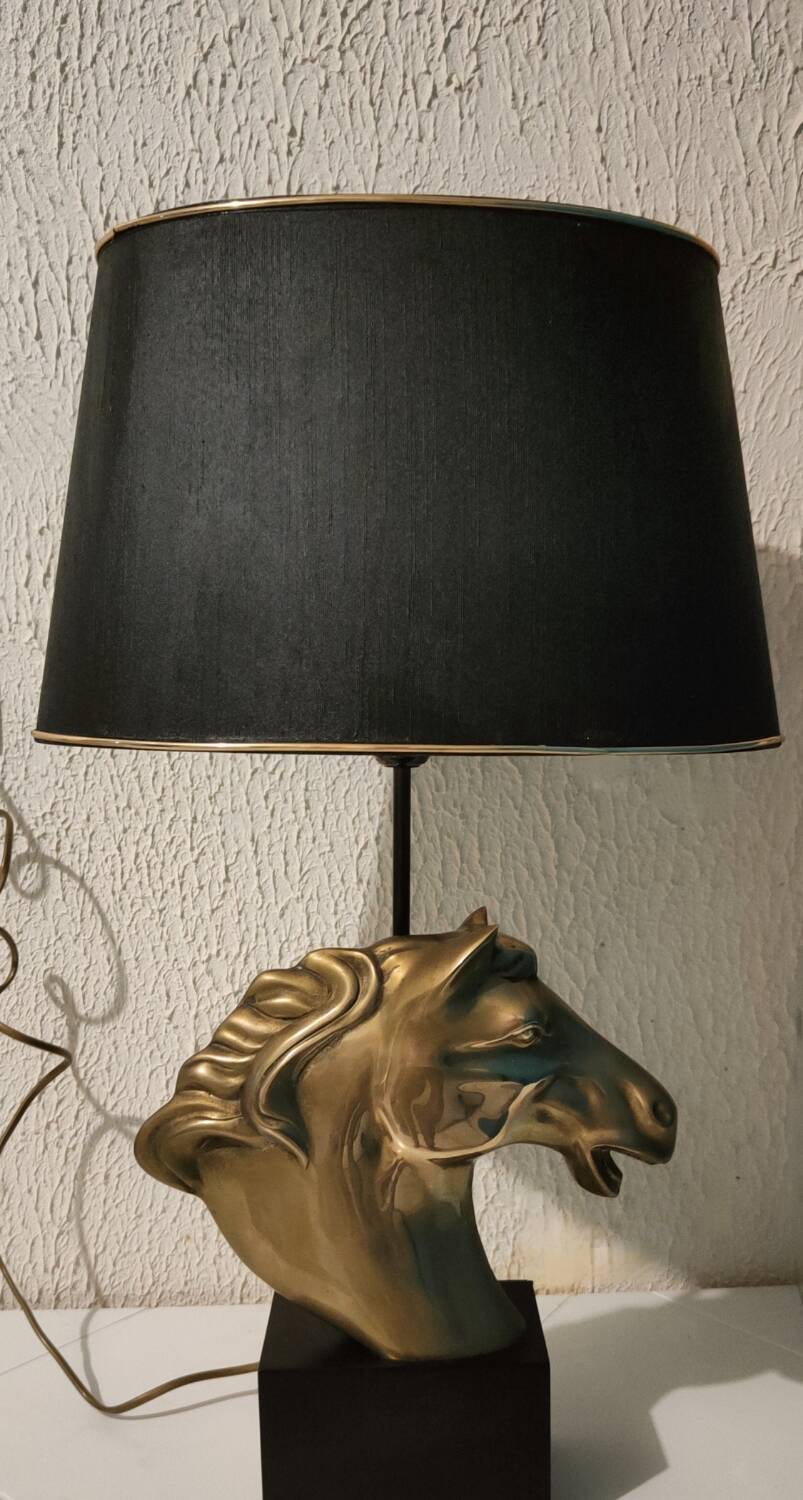 Horse lamp in the style of Maison Charles 1980