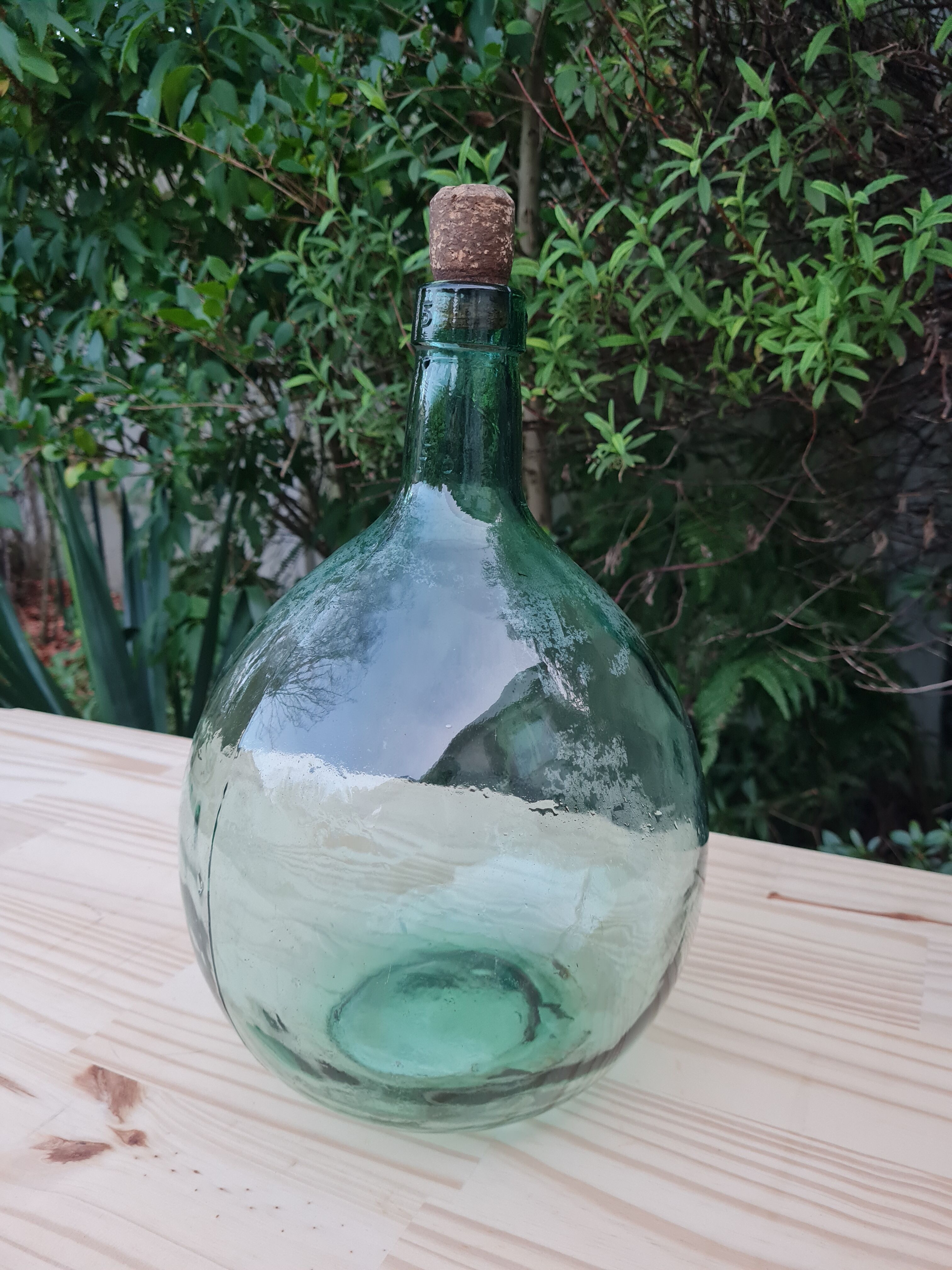 Vintage demijohn Viresa 5 Liters