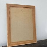 Ornithological engraving golden frame bird
