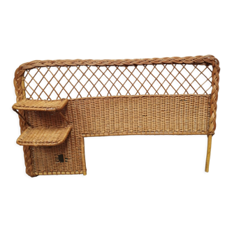 Vintage rattan headboard 50s